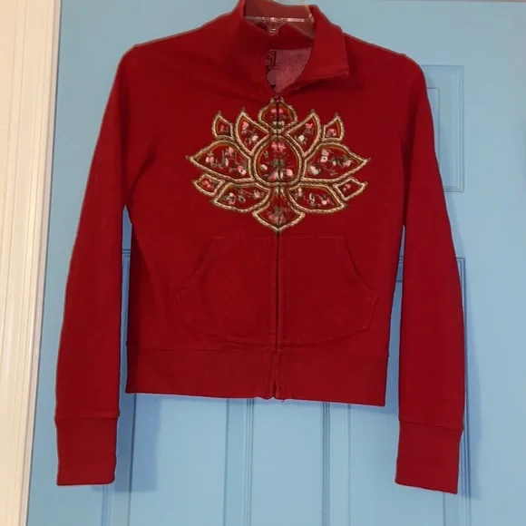 Lucky Brand Jackets Coats Lucky Brand Tibet Floral Red